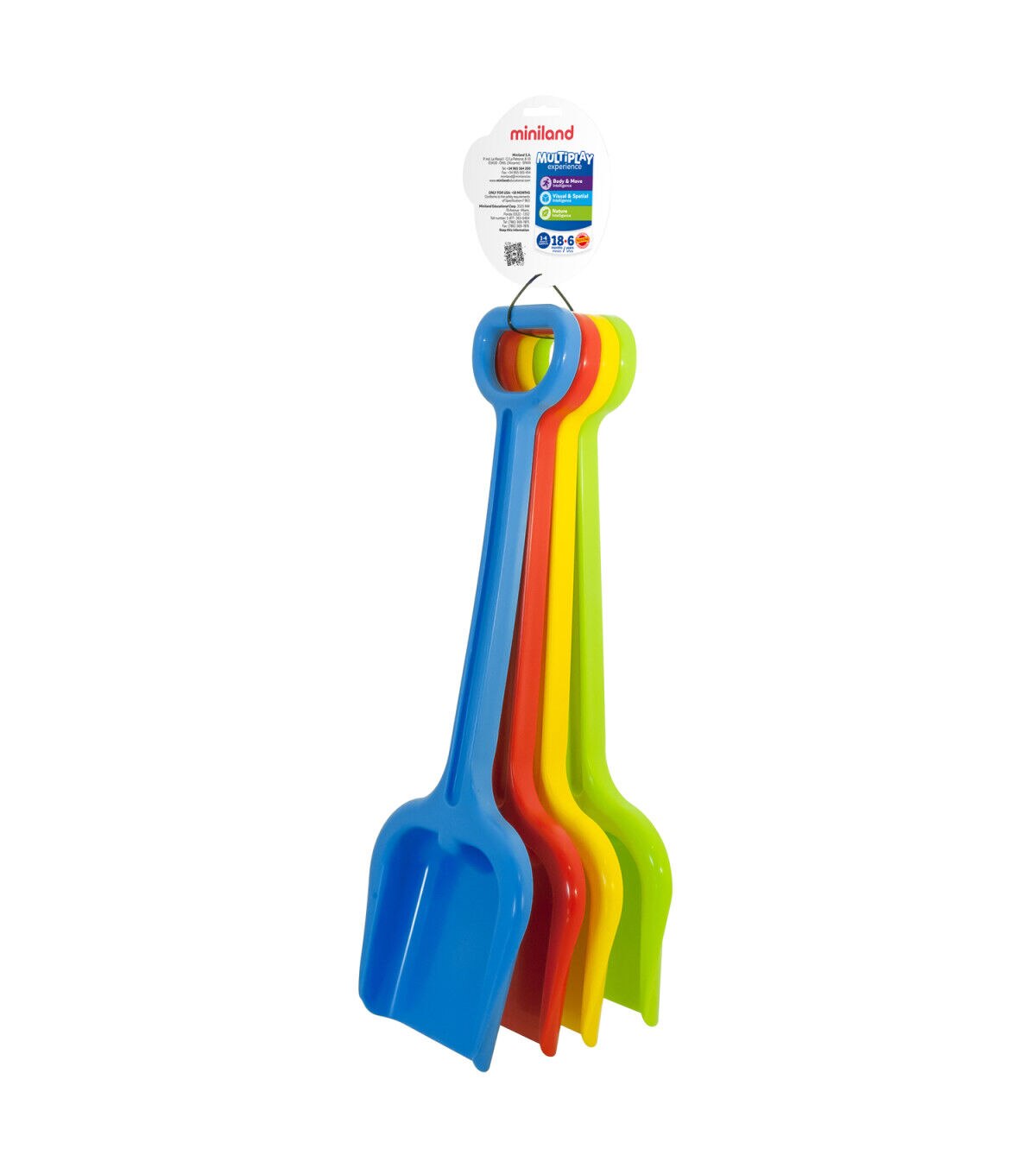 4pk Miniland Educational Super Shovels