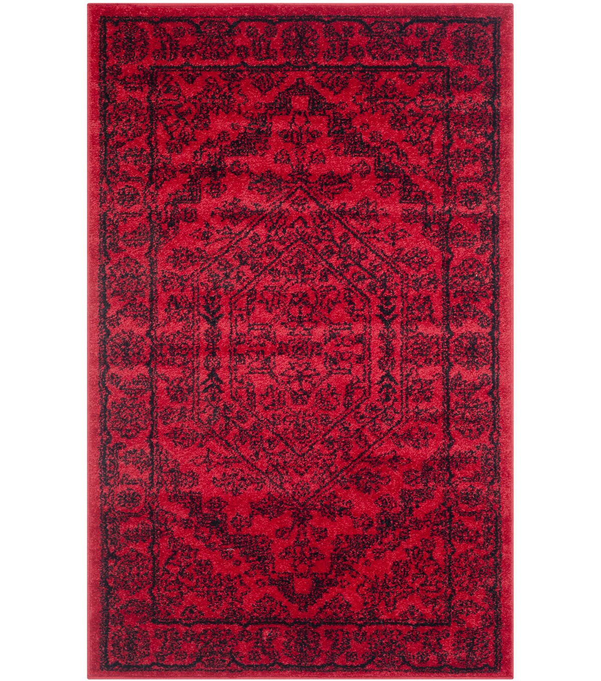 Safavieh Adirondack 108 Red / Black 3' X 5' Sm. Rectangle